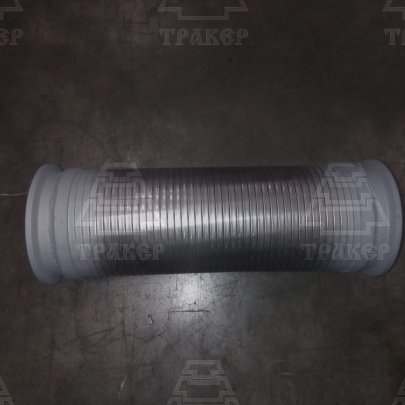 Металлорукав АИ-1203099 с фланцами L=330-398мм круглые фланцы (Завод)