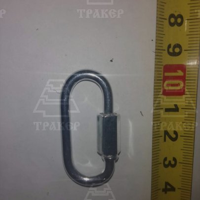 Карабин винтовой (соединитель цепей с гайкой) 4мм