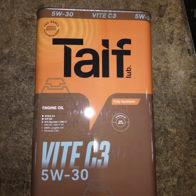 Масло моторное TAIF VITE 5W30 API SN, ACEA C3, 4L. (PAO)