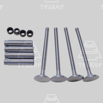 Клапан выпускной 240-1007015, втулка 245-1007032, колпачок 240-1007020 Д-240/243 (комплект по 4шт)