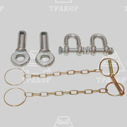 Проушина 70-4605048 задней навески с серьгой А61.09.002-01 и чекой (комплект по 2шт)