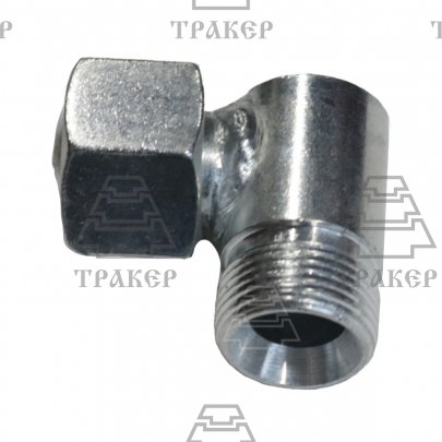 Угольник соединительный S27 (М22*1,5-М22*1,5) с гайкой