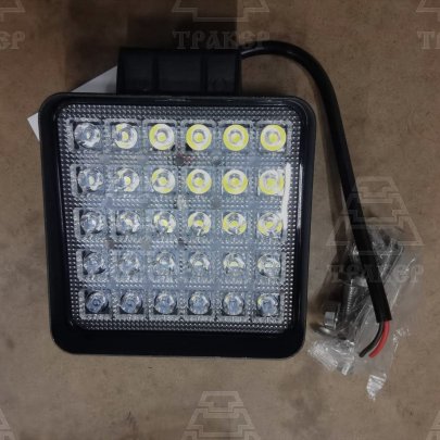Фара противотуманная (Квадратная,30 диодов, направленный свет) (110х42х140)12/24В 90Вт