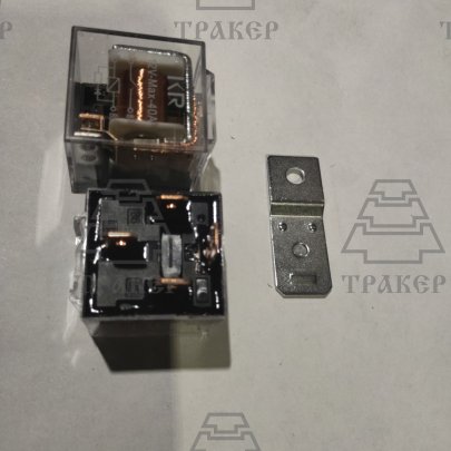 Реле 90.3747-10 12В/40А 4-конт., с кронш. медные контакты. прозрач. корпус