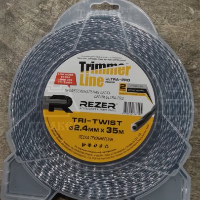 Струна триммерная 2.4мм (35м) TRI-TWIST с сердечником