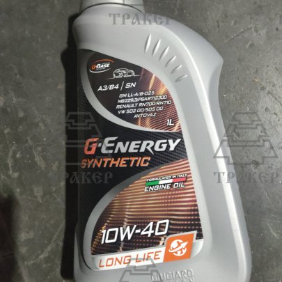 Масло моторное G-Energy Synthetic Long Life 10w40, API SN/CF, ACEA A3/B4,  1л  синт.