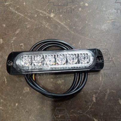 Маячок-стробоскоп 6LED 12/24В 16 режимов (112х28х10)