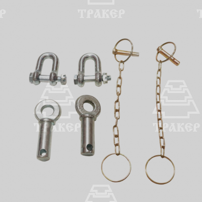 Проушина 70-4605048 с серьгой А61.09.002-01 в сб и чекой А61.05.000 с цепью (комплект по 2шт)