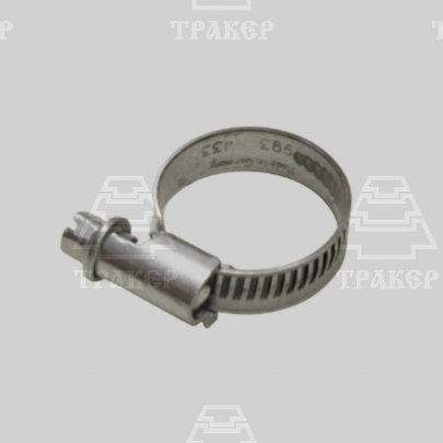 Хомут червячный TORRO W1 16-27, шир. 9мм., оцинк. сталь 