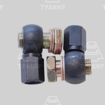 Угольник 240-1104118 с гайкой М14(сталь)+болт-штуцер Д18-051-01 (по 2шт)+шайба медная 14х20х1,5(4шт)