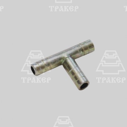 Трубка тройник 10х10х10мм металл без резьбы