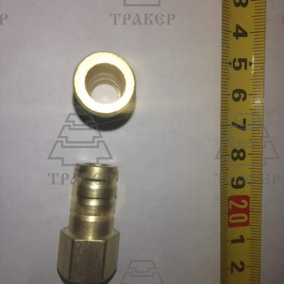 Штуцер с внутренней резьбой М10*1/ф 14мм под шланг