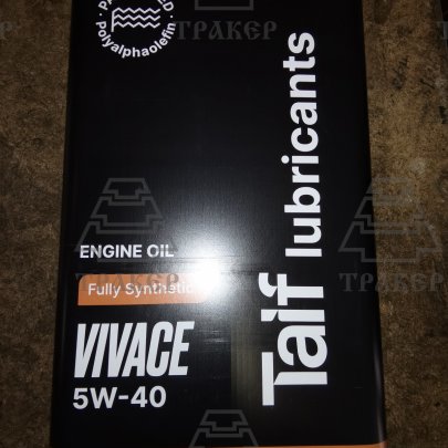 Масло моторное TAIF VIVACE 5W40 API SN/CF, ACEA А3/В4, 4L. (PAO)