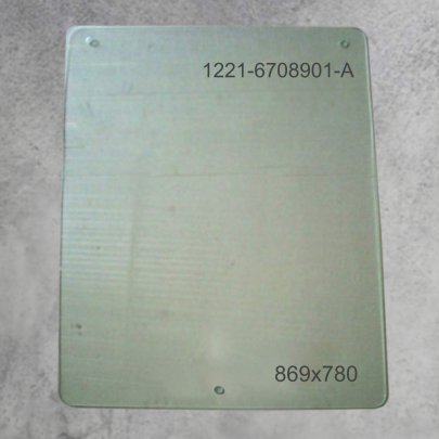 Стекло 1221-6708901-А боковое рамки широкое 3 отв. (869х780)