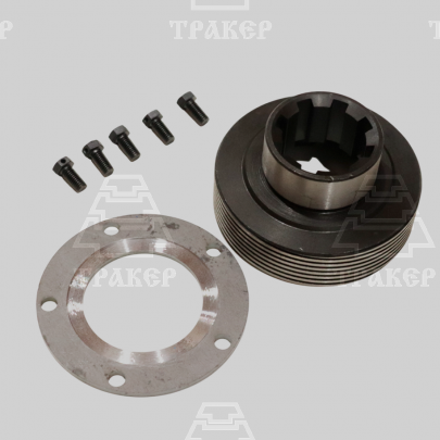Венец 55-12-195 Б +  Болт 55-12-401 Б (5шт)+ Диск 55-12-184-Б упорный ТДТ-55 (комплект по 1шт)