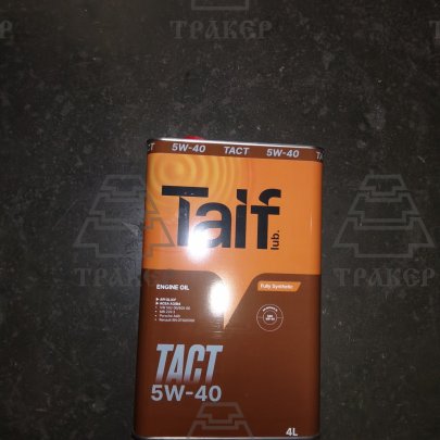 Масло моторное TAIF TACT 5W40 API SL/CF, ACEA A3/B4, 4L.