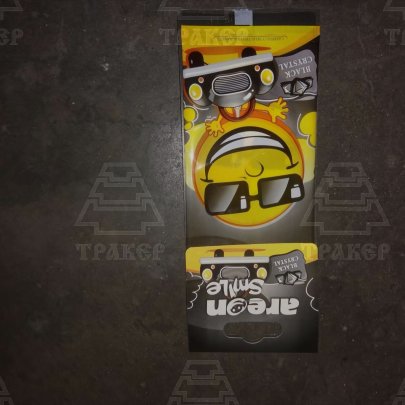 Ароматизатор бумажн. Smile Ring Улыбки Black Crystal (черный кристалл)