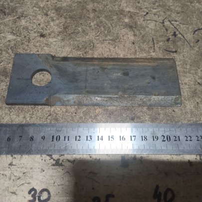 Нож ИСН-3.02.00.07ТР барабана измельчит. (d=20)(толщ. 5мм)(Закалённый)