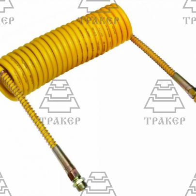 Шланг полупр-па пневм-й М22 (7,5 м.желтый)  (витой,ПВХ) Автомагнат