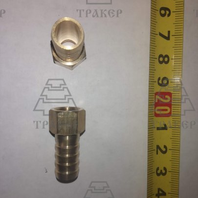 Штуцер с внутренней резьбой М10*1/ф 10мм под шланг