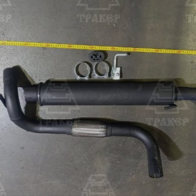 Система выпуска отработавших газов МТЗ-80 на кабину с глушителем