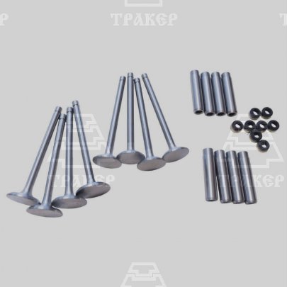 Клапан впускной 240-1007014+вып. 240-1007015(по 4шт);втулка 245-1007032+колпачок 240-1007020(по 8шт)