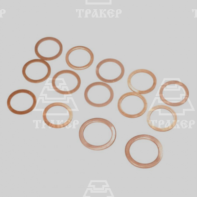 Шайбы медные 20х26х1,5-12шт; 24х32х1,5-2шт для подключения г/распределителя Р-80