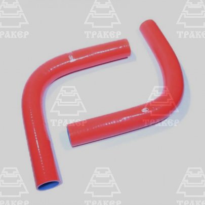 Патрубки радиатора Комбайн-Дон-1500Б дв. Я-З-238 (к-т 2 шт.) красный силикон MVQ ПТП