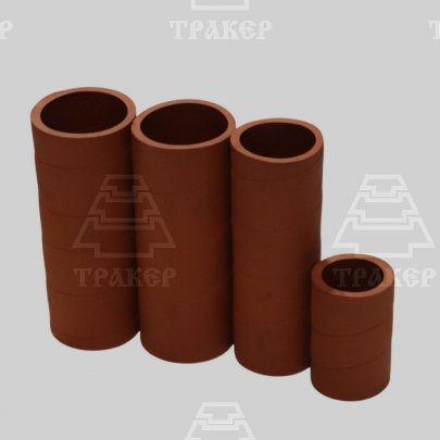 Патрубки радиатора ЮМЗ 36-1303010 (к-т 4 шт.) (красная резина, морозостойкая, до -30)
