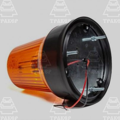 Маяк проблесковый МИ05 12/24V импульсный (30 светодиодов) желтый на болтах