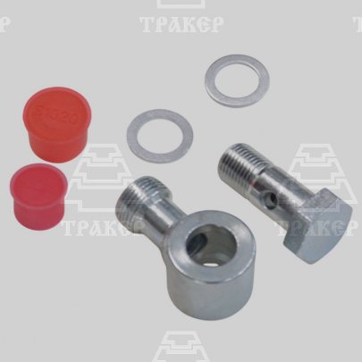 Угольник в сборе (BANJO) г/цилиндра поворота М20х1,5 с болтом М16х1,5