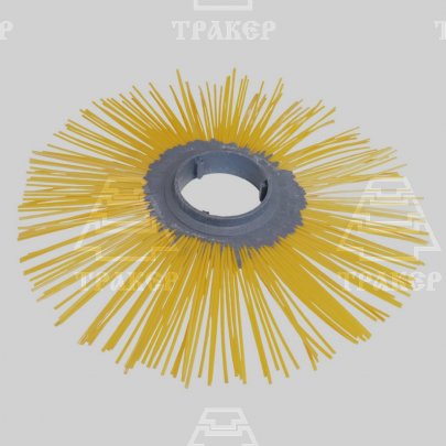 Диск щеточный 120х550 мм п/п без проставки (первич, желтый)