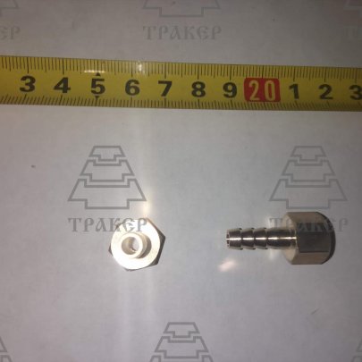 Штуцер с внутренней резьбой М10*1/ф 6мм под шланг