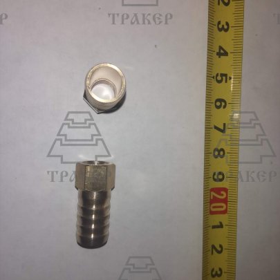 Штуцер с внутренней резьбой М10*1/ф 12мм под шланг