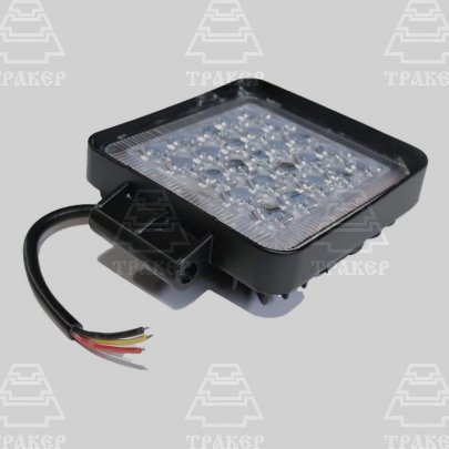 Фара противотуманная (Квадратная,25 диодов, рассеиваемый свет) 12/24V 75W F